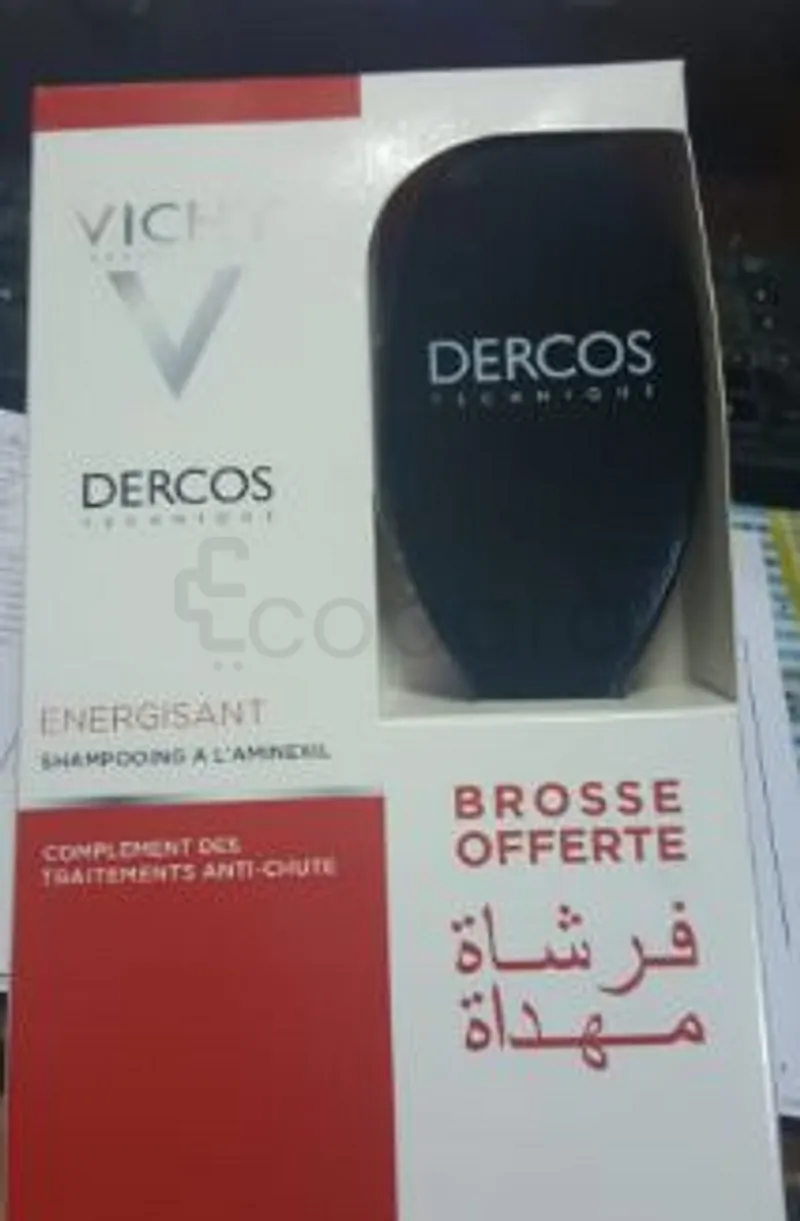 VICHY DERCOS SHAMPOOING ENERGISANT 200ML + BROSSE OFFERTE