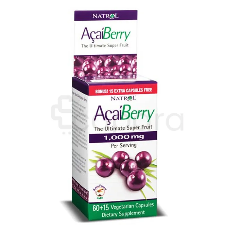 NATROL ACAI BERRY 1000MG BOITE DE 75 CAPSULES