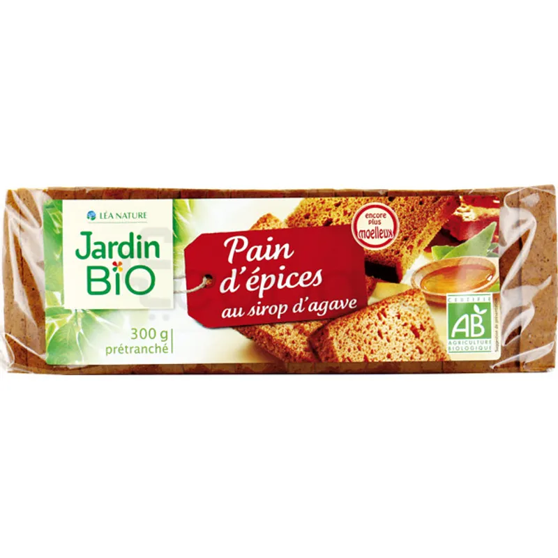LEA NATURE JARDIN BIO PAIN D'EPICES AU SIROP D'AGAVE 300G