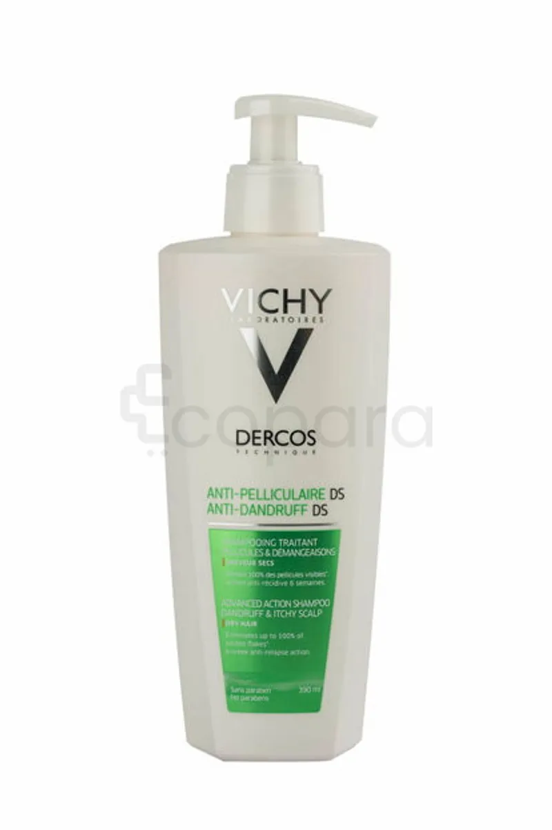 VICHY DERCOS SHAMPOOING ANTI-PELLICULAIRE CHEVEUX SEC 390ML