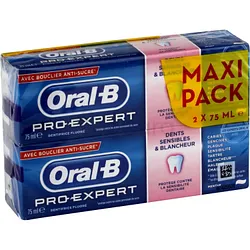 ORAL-B MAXI PACK PRO EXPERT DENTIFRICE 75ML*2