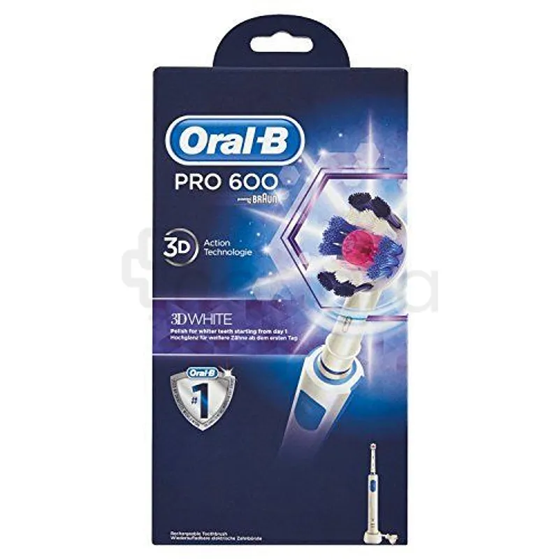 ORAL-B PRO 600 3D WHITE ACTION TECHNOLOGIE BROSSE A DENTS ELECTRIQUE