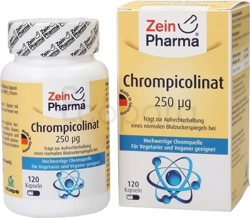 ZEIN PHARMA CHROMPICOLINAT 250µG BOITE DE 120 CAPSULES