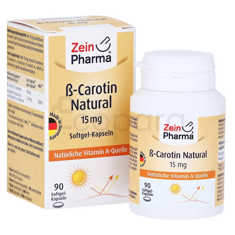 ZEIN PHARMA B-CAROTIN NATURAL 15MG BOITE DE 90 CAPSULES