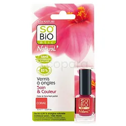 SO'BIO ETIC VERNIS A ONGLES NUMERO 04 VIBRANT CORAIL 10ML