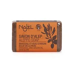 NAJEL SAVON D'ALEP RHASSOUL ET HUILE D'ARGAN 100G