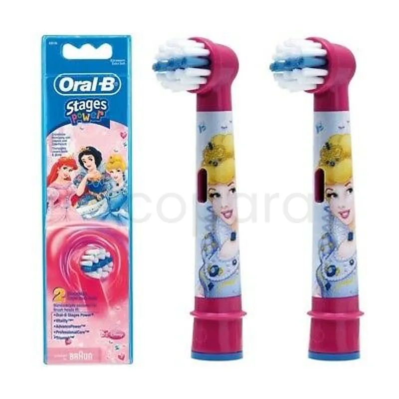 ORAL-B STAGES POWER REPLACEMENT TOOTHBRUSH HEADS TETES BROSSE A DENTS BOITE DE 2