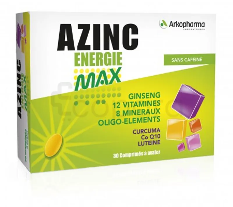 AZINC ENERGIE MAX BOITE DE 30 COMPRIMES