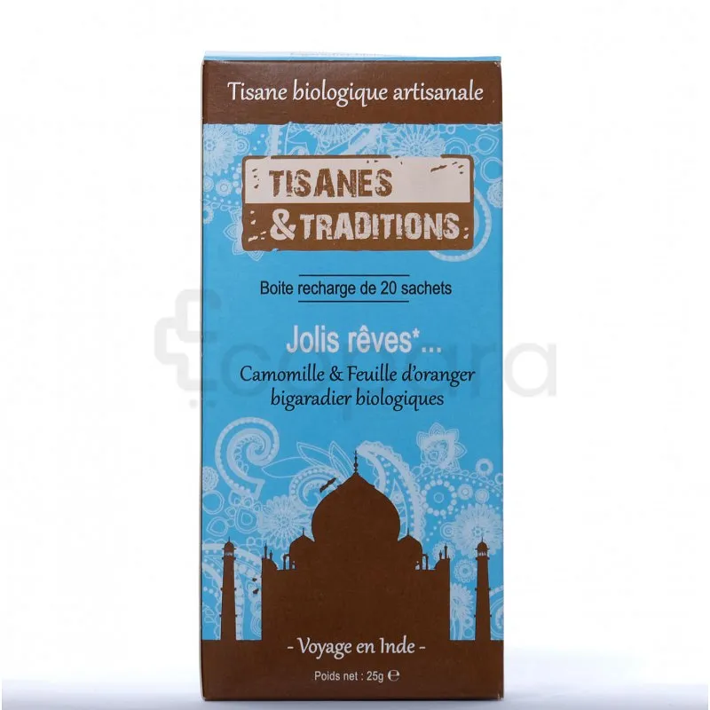 TISANES ET TRADITIONS JOLIS REVES BOITE DE 20 SACHETS