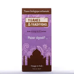 TISANES ET TRADITIONS PLAISIR DIGESTIF BOITE DE 20 SACHETS