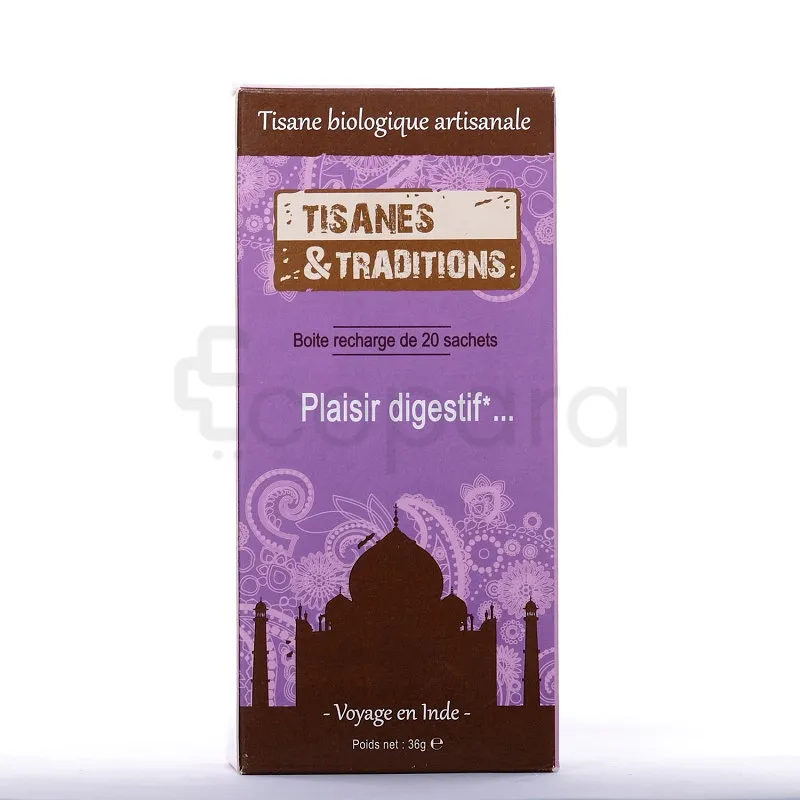 TISANES ET TRADITIONS PLAISIR DIGESTIF BOITE DE 20 SACHETS