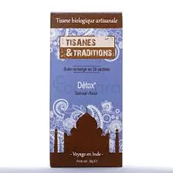 TISANES ET TRADITIONS DETOX BOITE DE 20 SACHETS