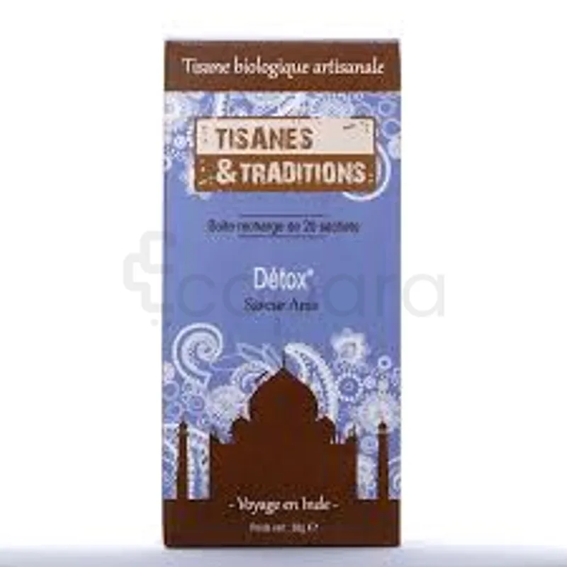 TISANES ET TRADITIONS DETOX BOITE DE 20 SACHETS