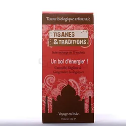 TISANES ET TRADITIONS UN BOL D'ENERGIE BOITE DE 20 SACHETS