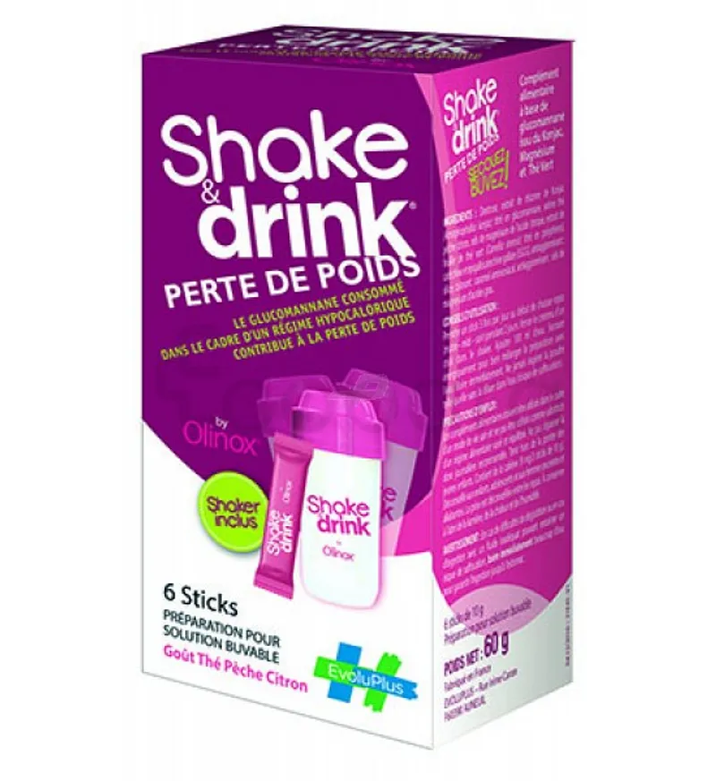 SHAKE & DRINK PERTE DE POIDS 6 STICKS GOUT THE PECHE CITRON 10G