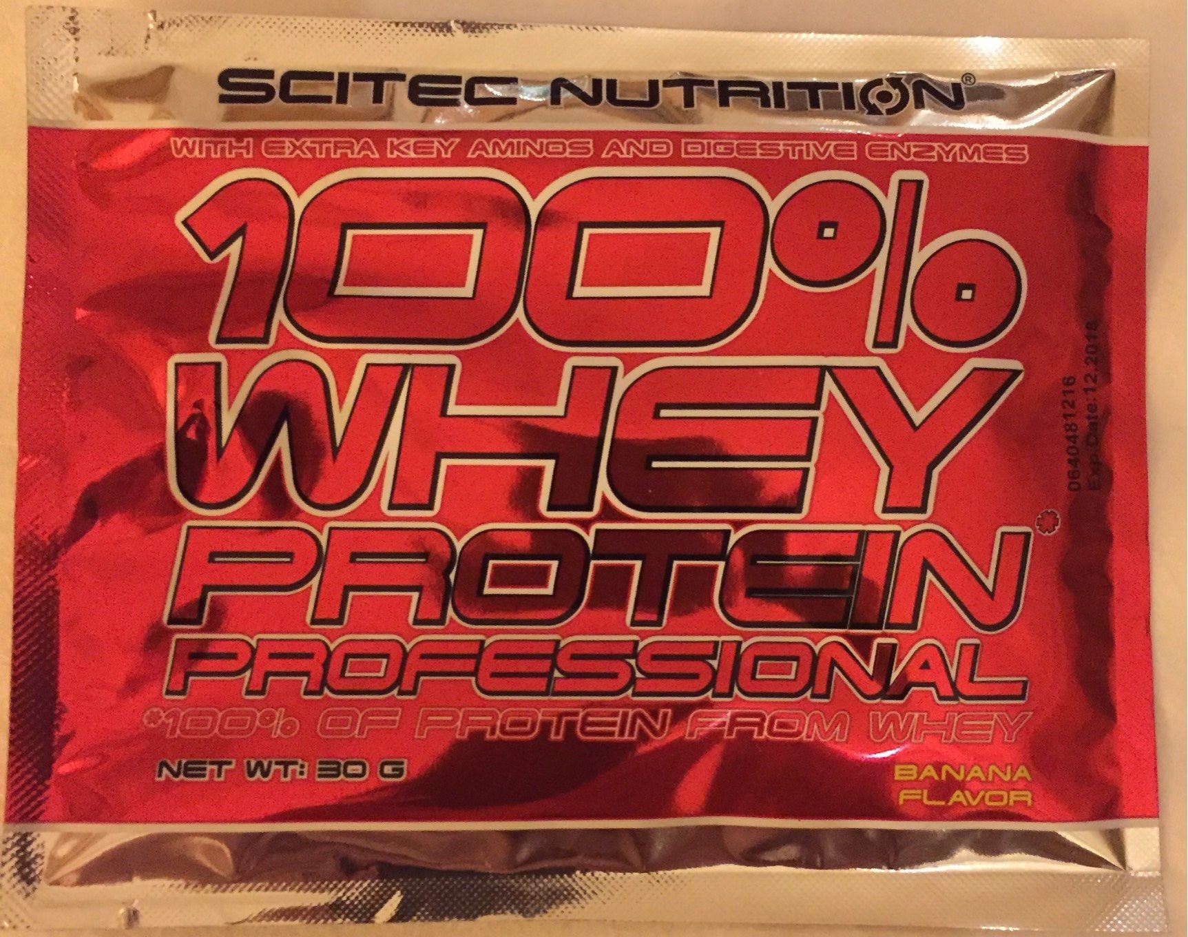 SCITEC NUTRITION 100% WHEY PROTEIN PROFESSIONAL BANANA 30G