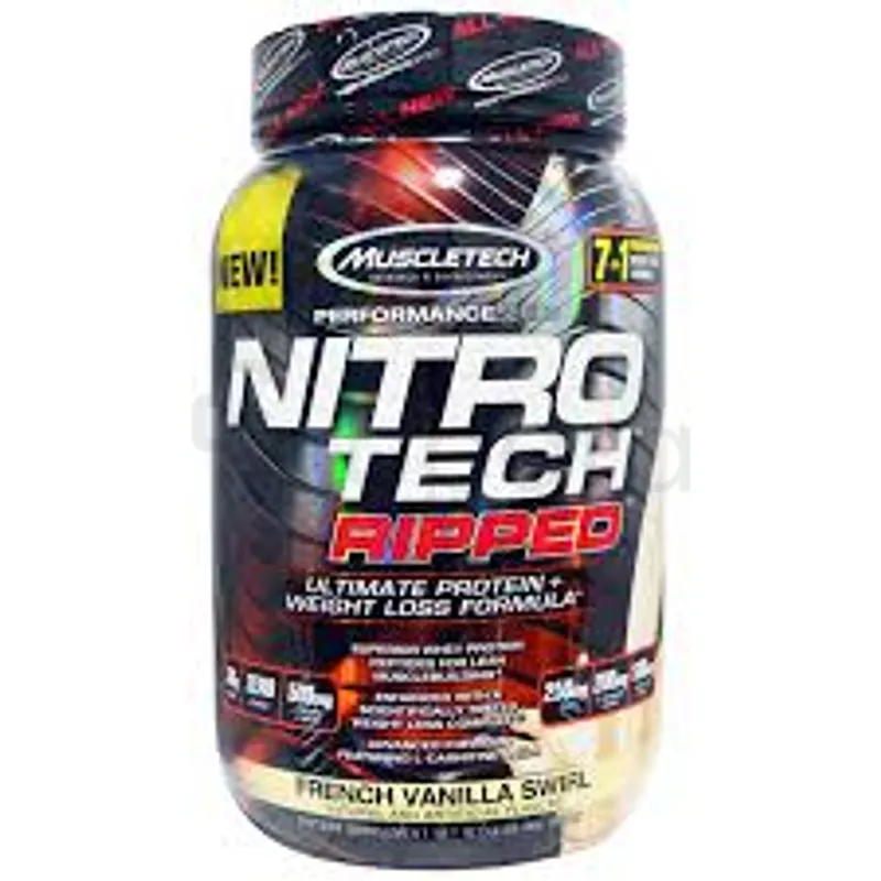 MUSCLETECH NITRO TECH RIPPED FRENCH VANILLA SWIRL 907G