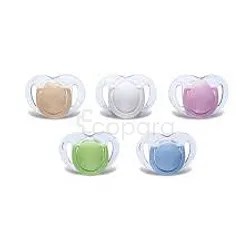 MAMAJOO SUCETTE SILICONE ORTHODONTIQUE TRANSPARENTE + BOITIER +0MOIS REFERENCE MMJ0977