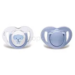 MAMAJOO SUCETTES SILICONE ORTHODONTIQUE ELEPHANT + BLUE +12MOIS REFERENCE MMJ3077