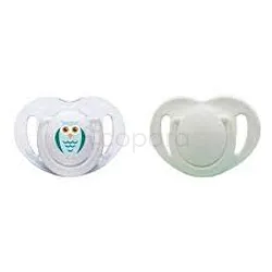 MAMAJOO SUCETTES SILICONE ORTHODONTIQUE OWL + WHITE +12MOIS REFERENCE MMJ3084