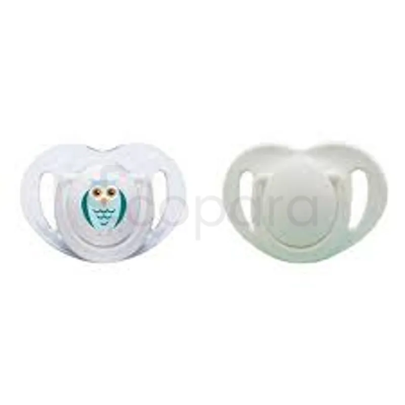 MAMAJOO SUCETTES SILICONE ORTHODONTIQUE OWL + WHITE +12MOIS REFERENCE MMJ3084