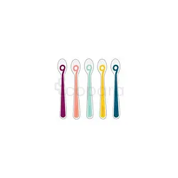 BABYMOOV BABY SPOONS CUILLERES SILICONE 1ER AGE BOITE DE 5