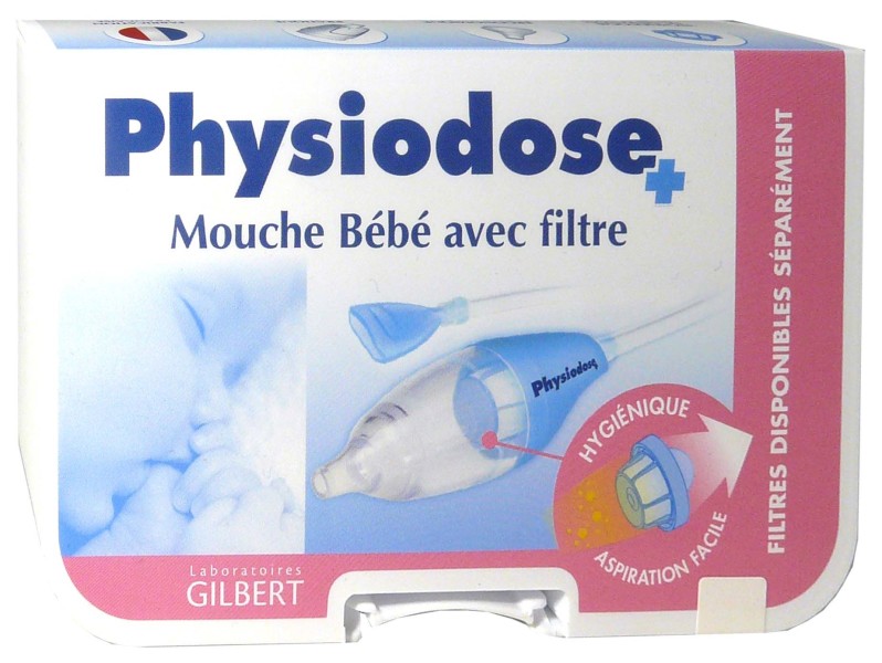 GILBERT PHYSIODOSE MOUCHE BEBE AVEC FILTRE + 3 FILTRES OFFERTS