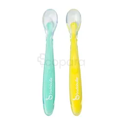 BADABULLE CUILLERES EN SILICONE BOITE DE 2