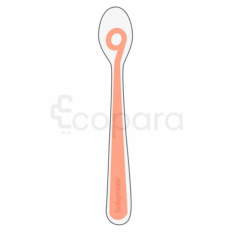BABYMOOV BABY SPOON EN SILICONE PEACH