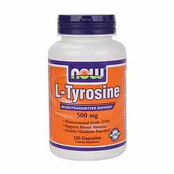 NOW L-TYROSINE 500MG BOITE DE 120 CAPSULES