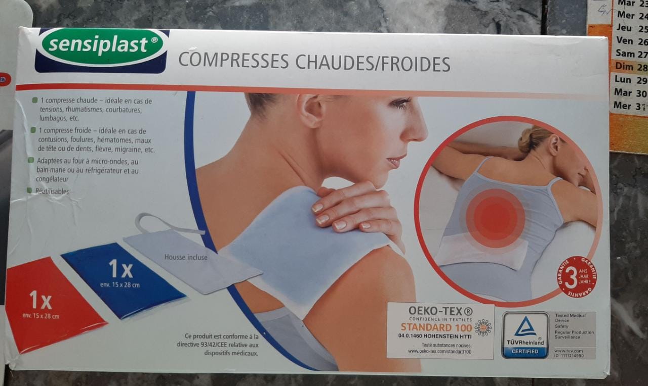 SENSIPLAST COMPRESSES CHAUDES ET FROIDES BOITE DE 1 + HOUSE INCLUSE