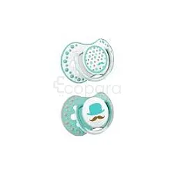 LOVI SUCETTE DYNAMIQUE EN SILICONE 3-6MOIS GARÇON BOITE DE 2 REFERENCE 22/804