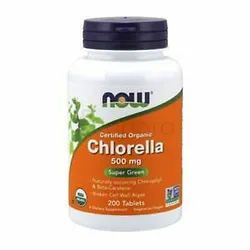 NOW CHLORELLA 500MG ORGANIC BOITE DE 200 COMPRIMES