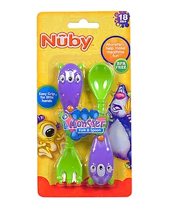 NUBY IMONSTER CUILLERE ET FOURCHETTE REFERENCE 22010