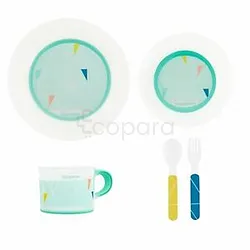 BABYMOOV ANTI SLIP FEEDING SET AZUR REFERENCE A005508