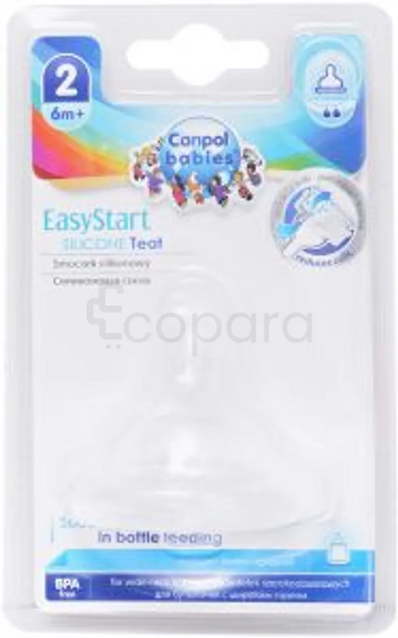 CANPOL BABIES EASYSTART TETINES EN SILICONE +6MOIS REFERENCE 21/721