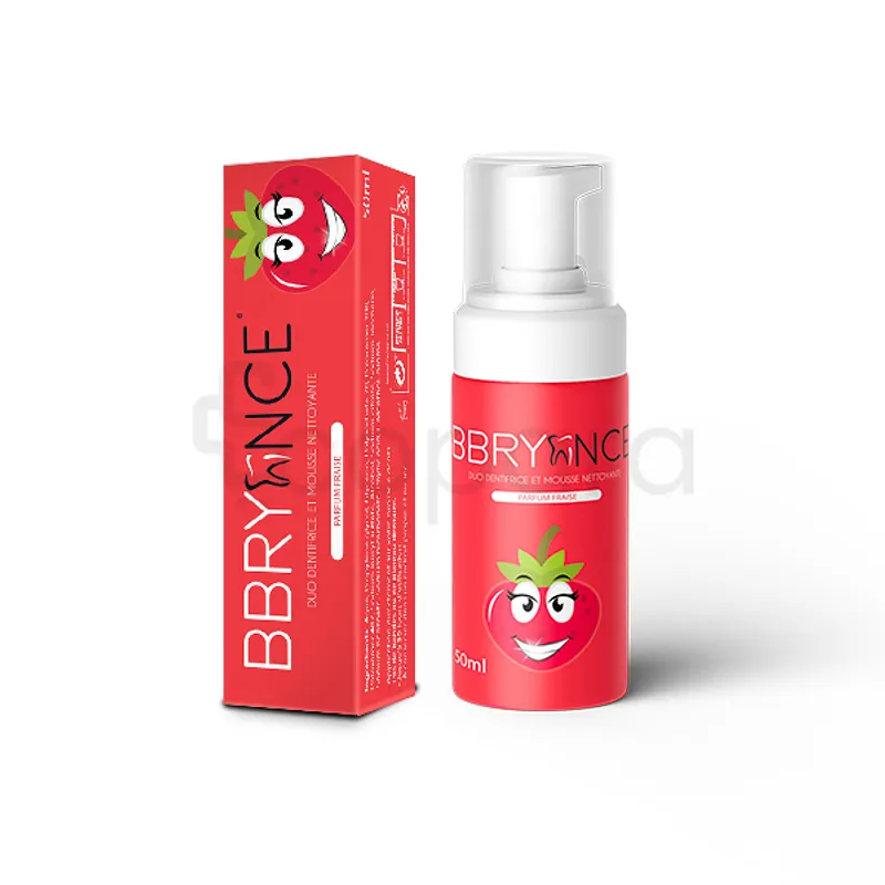 BBRYANCE MOUSSE NETTOYANTE DENTAIRE PARFUM FRAISE 50ML