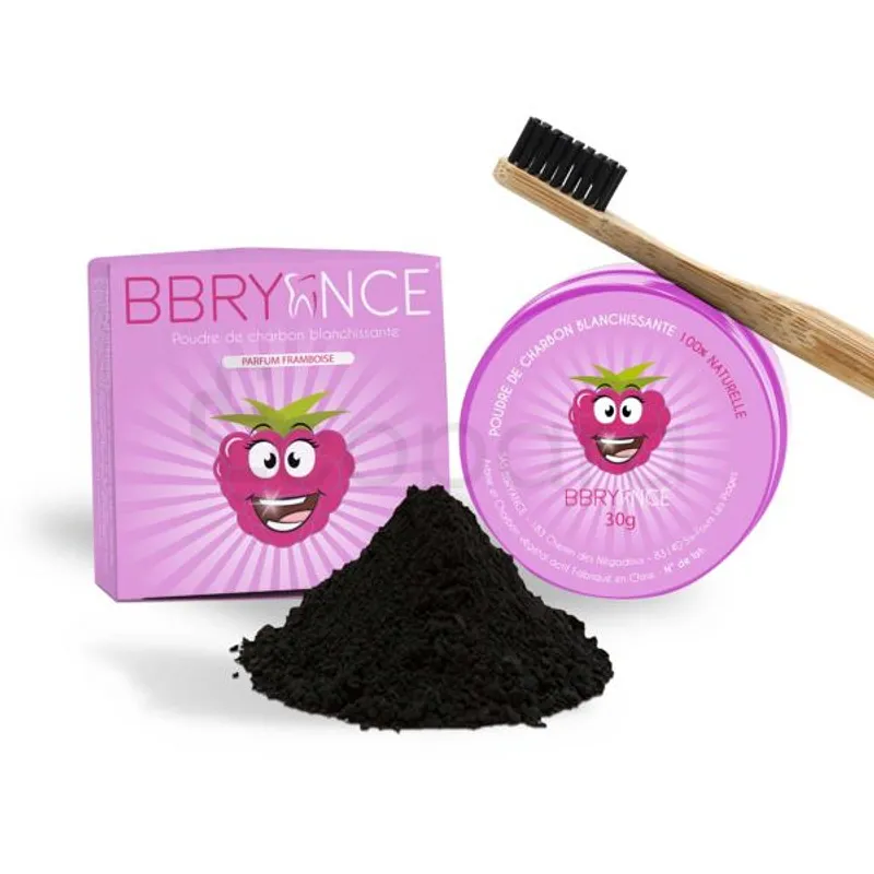 BBBRYANCE POUDRE DE CHARBON BLANCHISSANTE PARFUM FRAMBOISE 30G