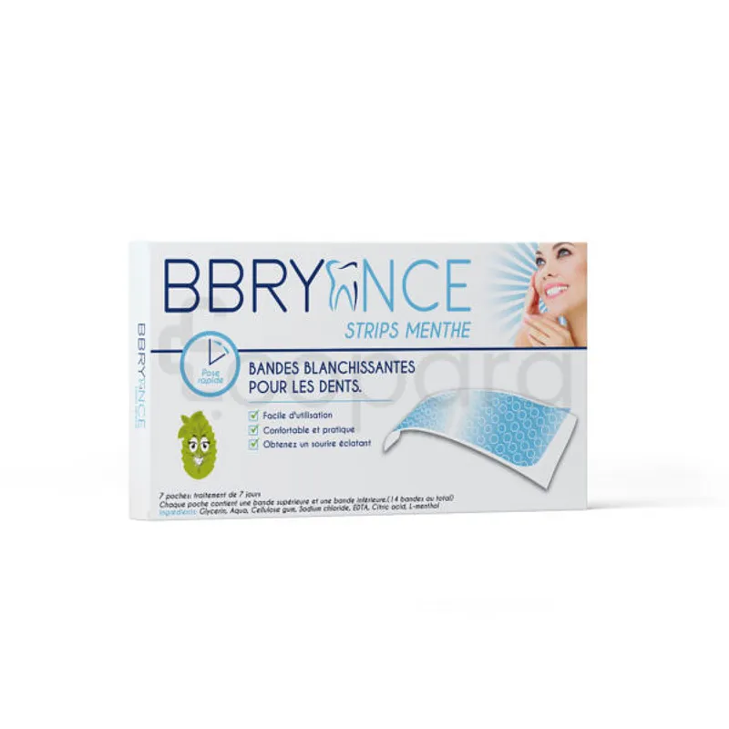 BBRYANCE BANDES BLANCHISSANTES AU MENTHE BOITE DE 7