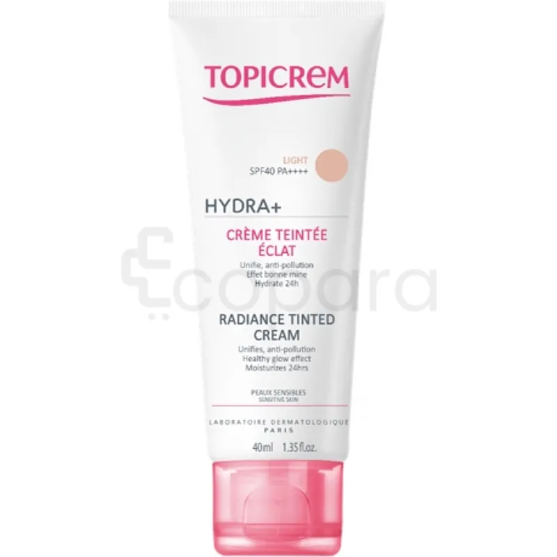 TOPICREM HYDRA+ CREME TEINTEE ECLAT LIGHT SPF40 40ML