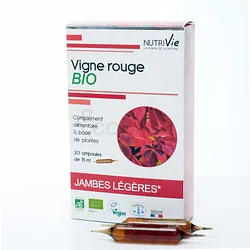 NUTRIVIE VIGNE ROUGE BOITE DE 20 AMPOULES
