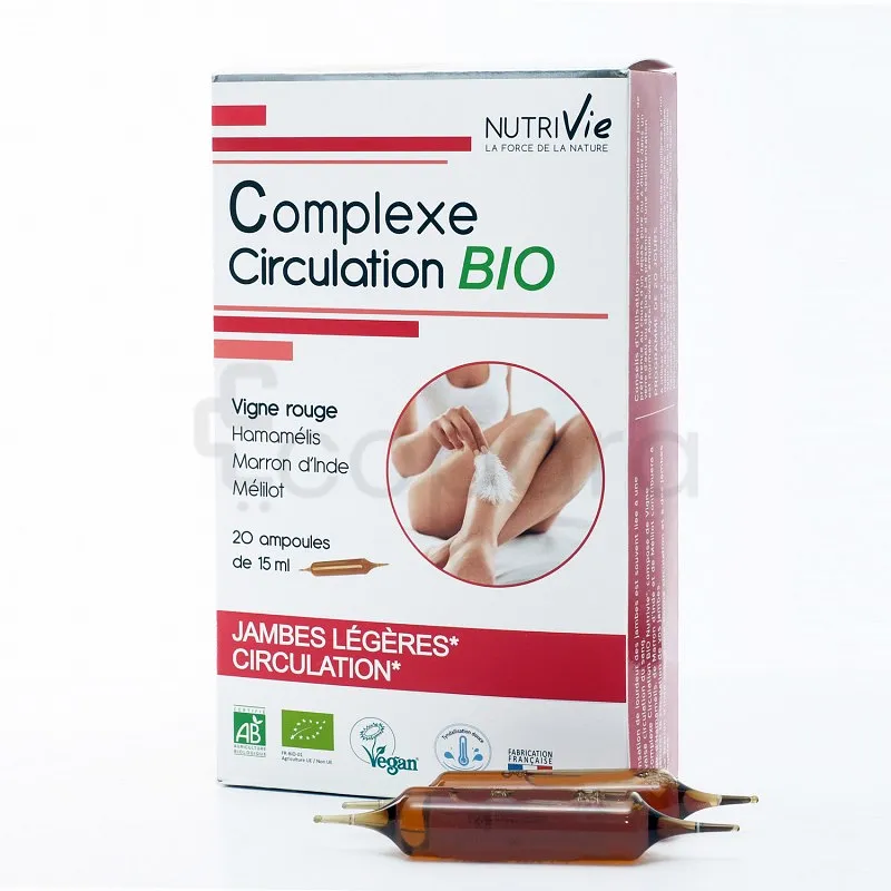 NUTRIVIE COMPLEXE CIRCULATION BIO BOITE DE 20 AMPOULES