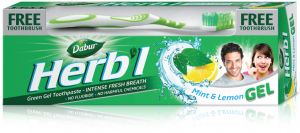 DABUR HERBAL DENTIFRICE MENTHE CITRON 150G