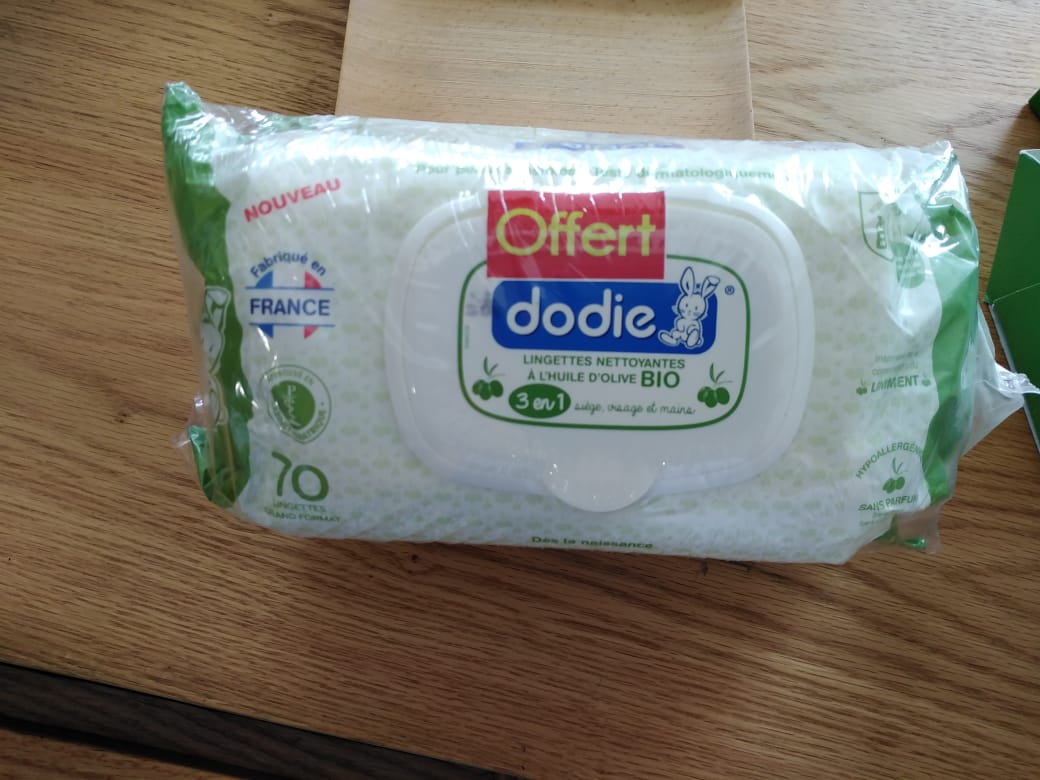 DODIE PACK LINGETTES A L'HUILE D'OLIVE B70 + 1 OFFERT