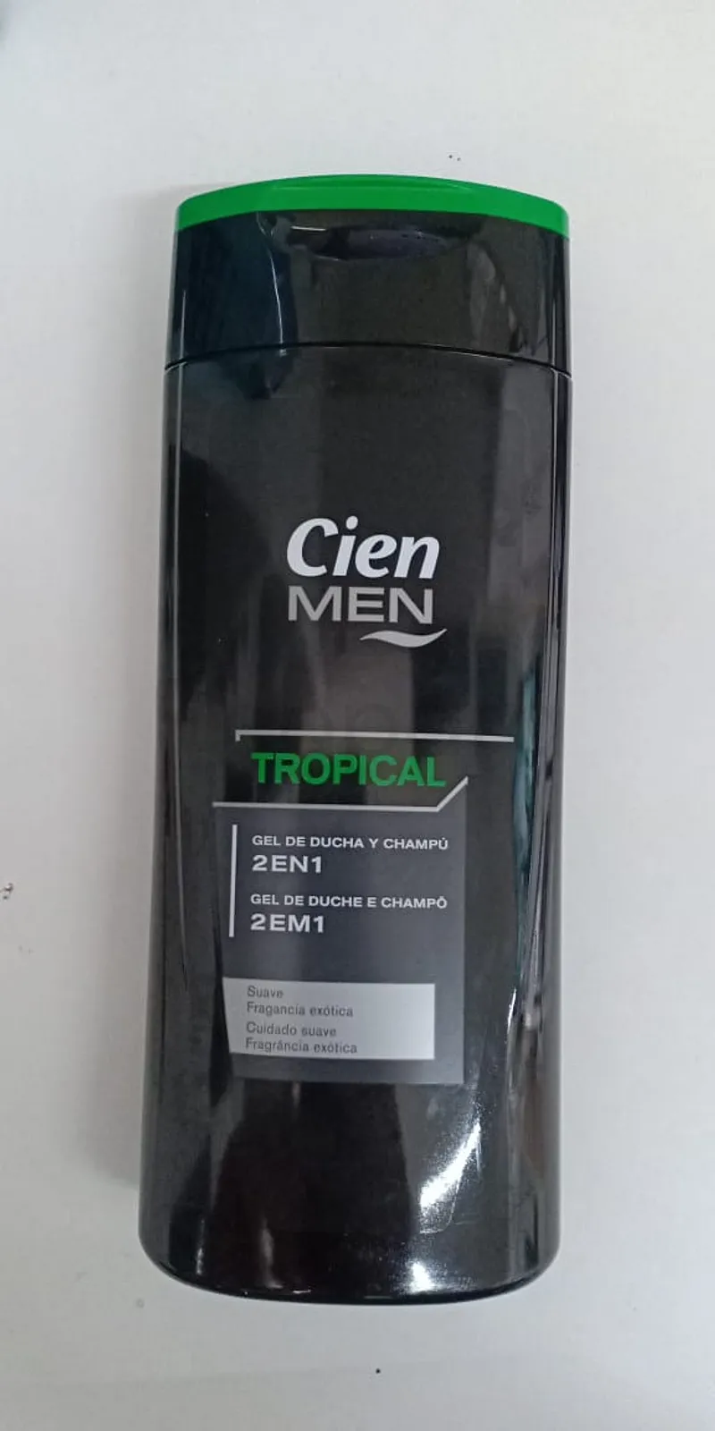 CIEN MEN TROPICAL GEL DE DUCHA Y CHAMPU SHAMPOOING 2 EN 1 300ML