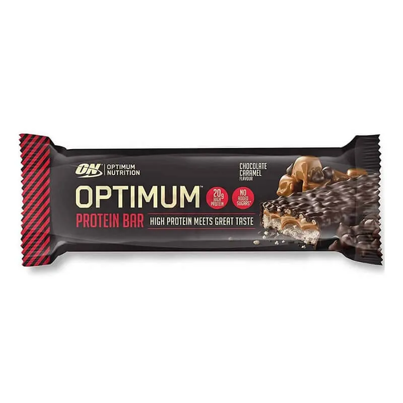 OPTIMUM NUTRITION ON PROTEIN BAR CHOCOLATE CARAMEL 60G