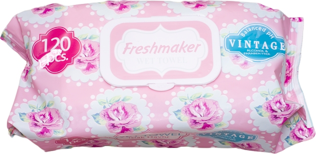 FRESHMAKER WET TOWEL VINTAGE LINGETTES BOITE DE 120