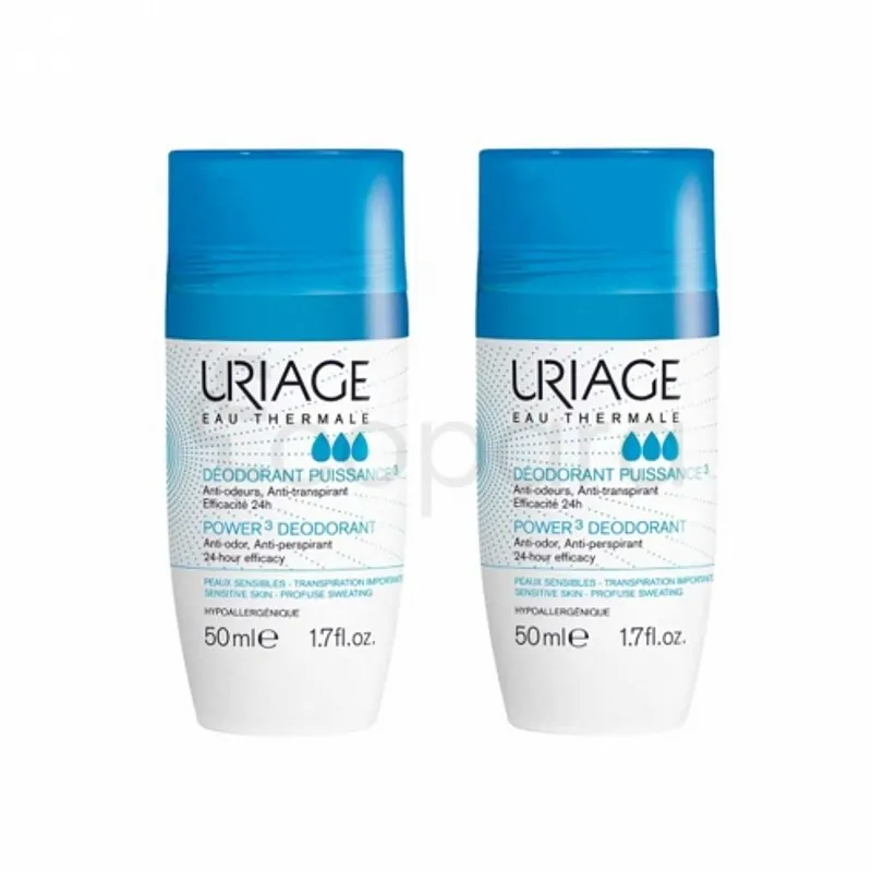 URIAGE DUO DEODORANT PUISSANCE 3 ROLL-ON 50ML*2