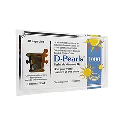 PHARMA NORD D-PEARLS 1000U.I BOITE DE 80 CAPSULES