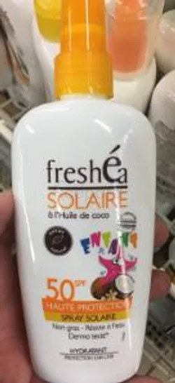 FRESHE A SOLAIRE SPF50 A L'HUILE DE COCO